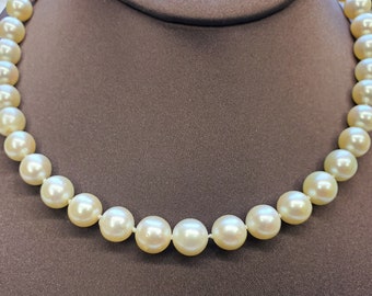 Details about   Vintage Estate 14k White Gold Clasp Knotted Imperial Pearl Multi Strand Necklace 