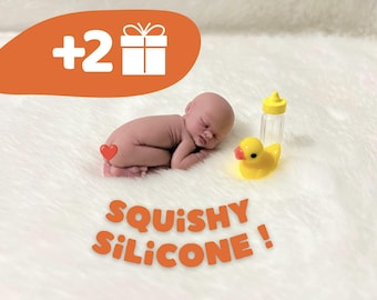 Cheap reborn silicone baby, Handmade, miniature