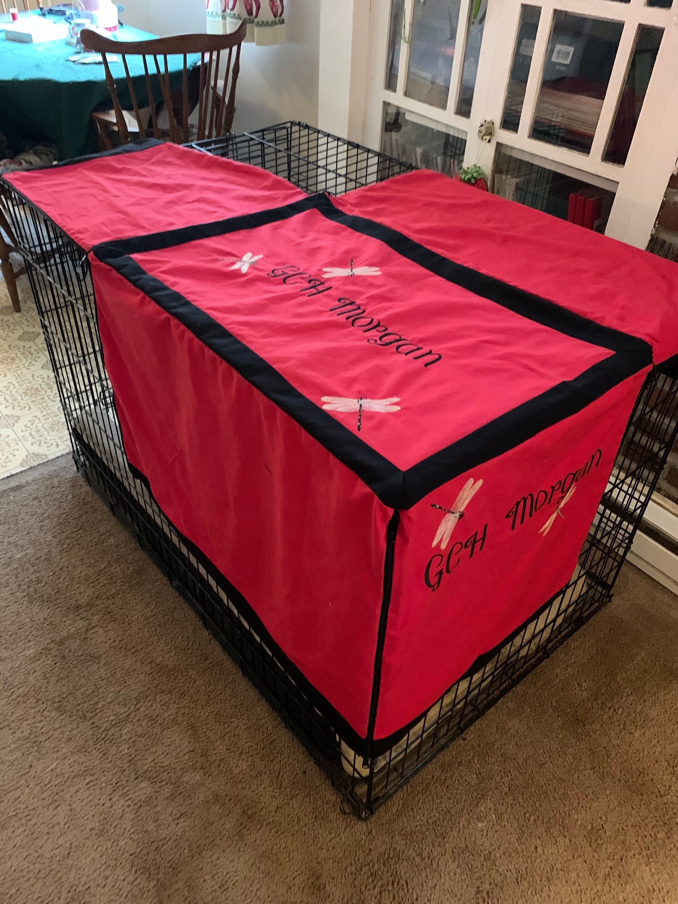 Picture Idea: A Custom Dog Crate Cover