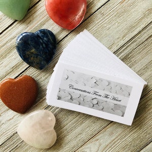 Me encantan las tarjetas de Oracle; Conversaciones desde el corazón; DESCARGA INSTANTÁNEA; 50 tarjetas de oráculo imprimibles; Mensajes de amor; Tarjetas de amor y relación