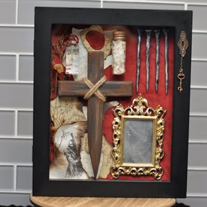 Vintage Vampire Hunting Kit Shadow Box- No. 2