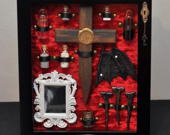 Nosferatu- Vintage Vampire Hunting Kit Shadow Box- No. 1 - Etsy