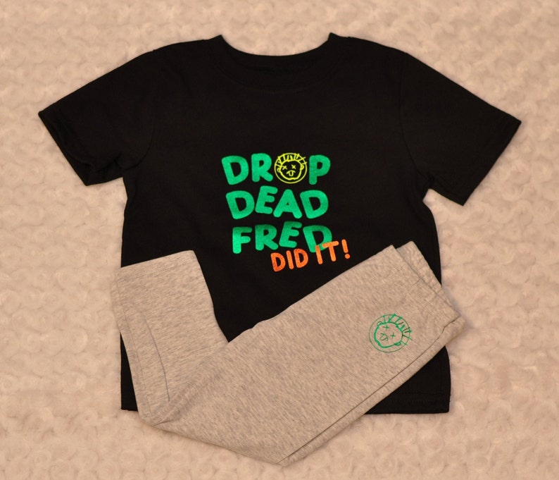 Drop Dead Fred Movie Toddler Outfit Set- Girls Drop Dead Fred Movie Toddler Outfit Set- Girls