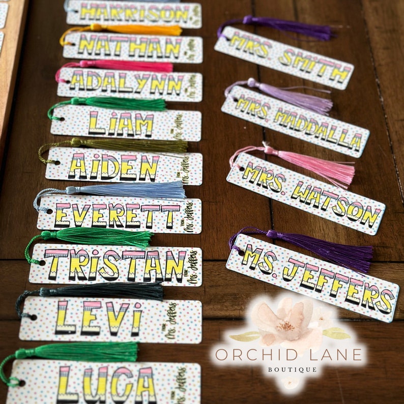 Personalized Bookmark custom Bookmark Pencil Bookmark Etsy