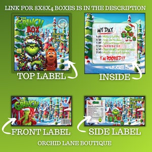 Gr!nchmas Box Vorlage zum Ausdrucken | DIGITALES GESTALTEN | 20x20x10 Box |