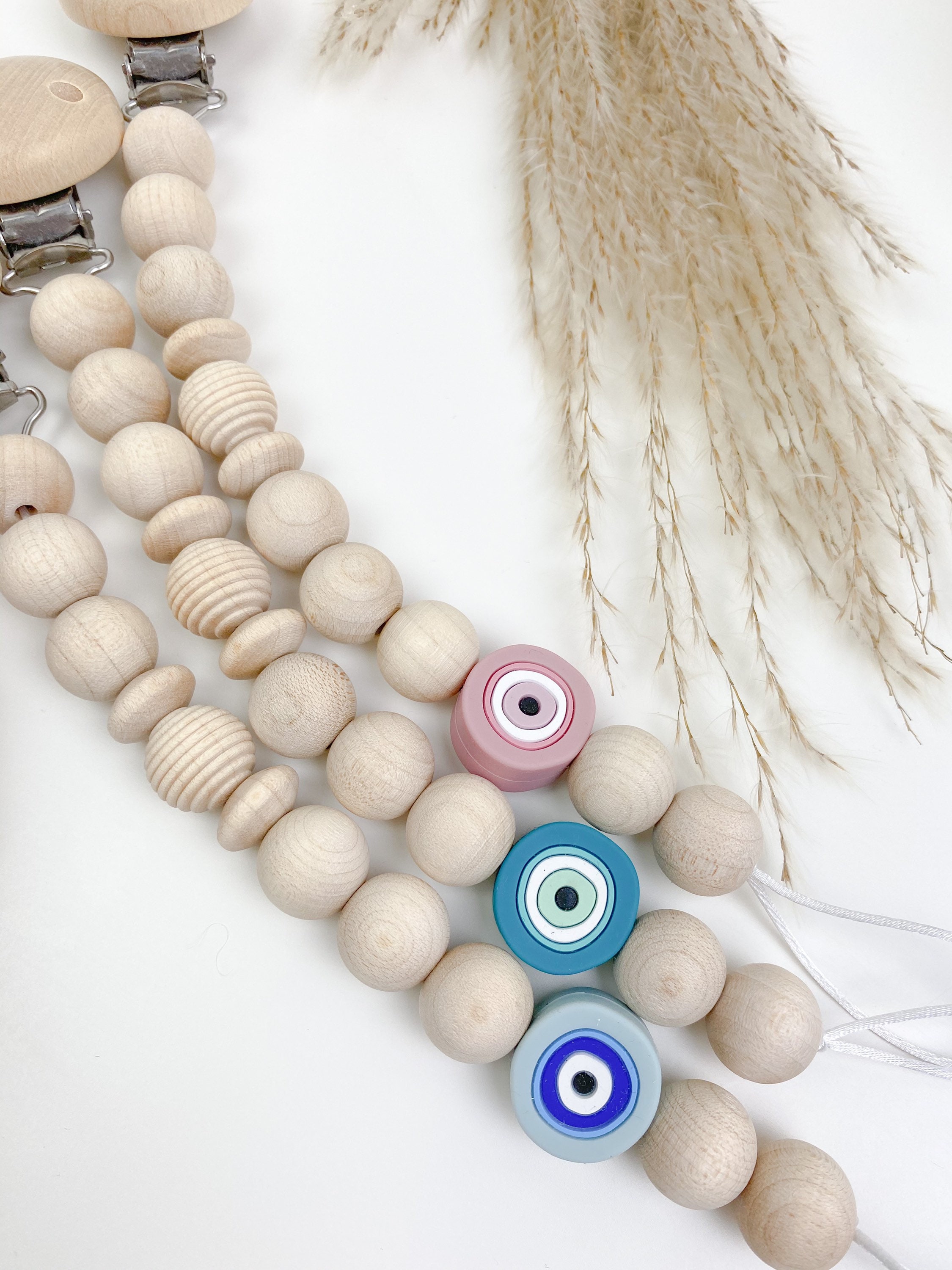 Nazar Eye pacifier chain