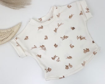 Baby T-Shirt , Handmade Bunny