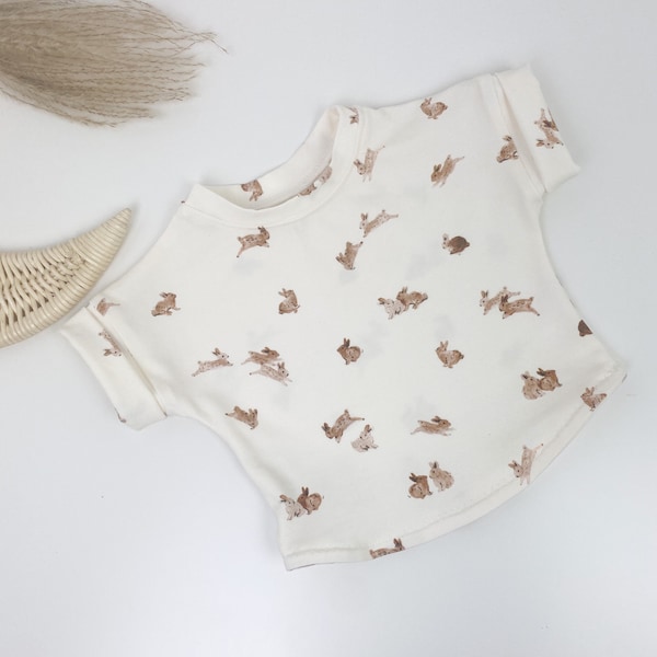 Baby T-Shirt , Handmade Häschen