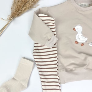Baby Sweatshirt Goose Sand organic cotton image 1