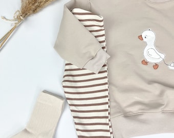 Baby Sweatshirt Goose Sand organic cotton