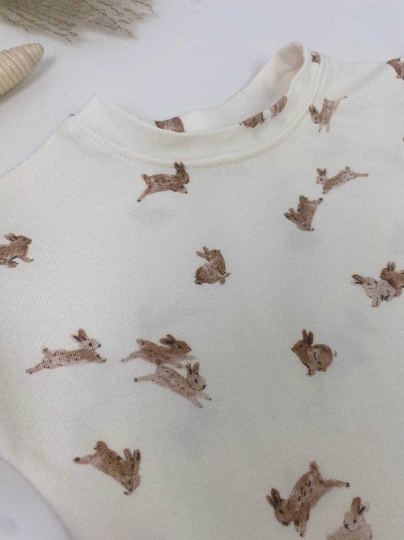 Baby T-Shirt , Handmade Häschen Bild 2