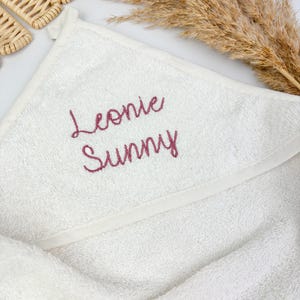 Baby hooded towel personalized with name, baby gift, hooded towel for baby and child