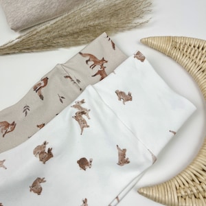 Baby leggings baby pants forest animals