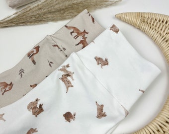 Leggings per bambini Pantaloni da bambino Animali della foresta