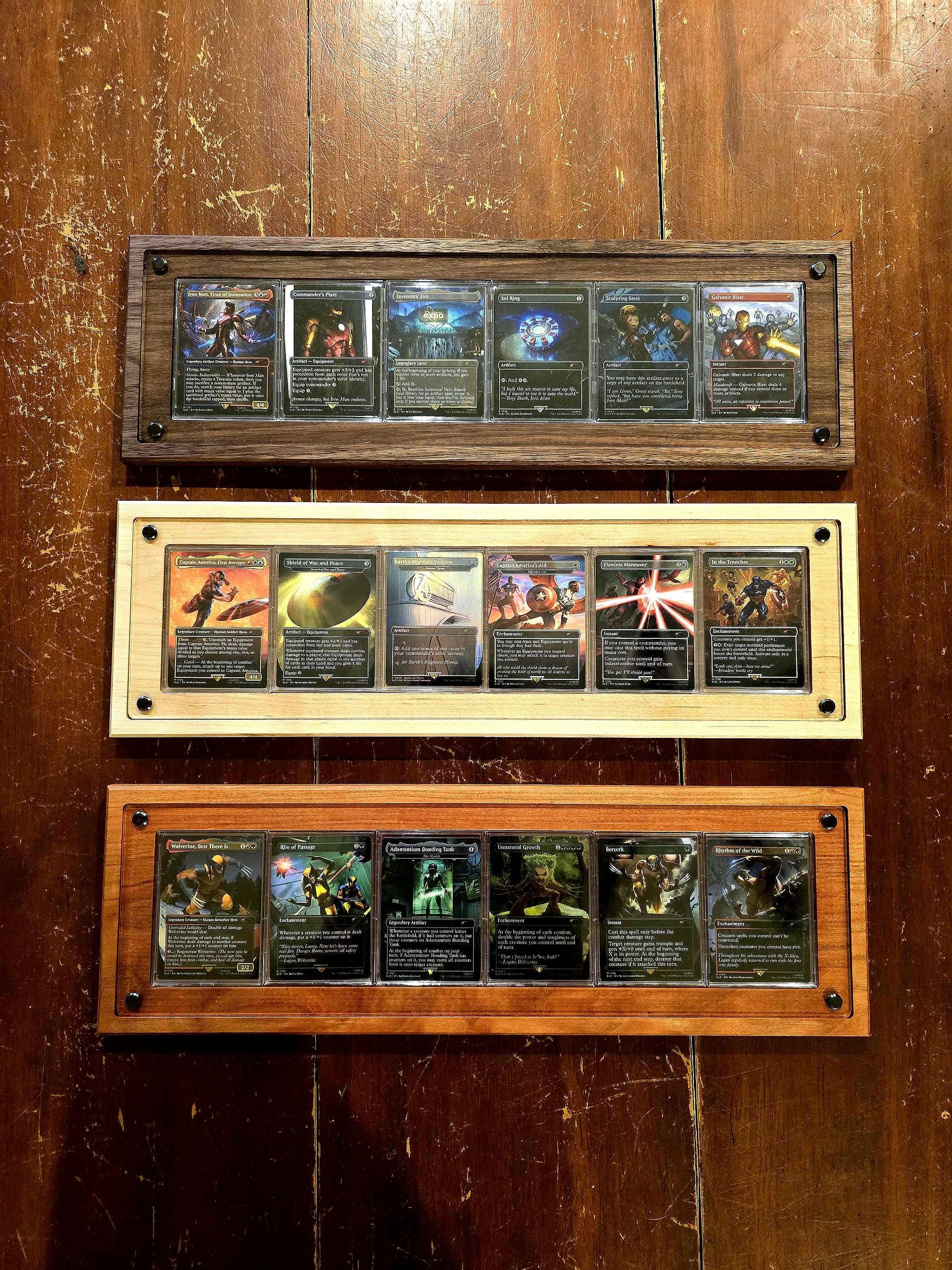 magic card display case 9-Card Wall Mount Display Case for 35pt Trading Cards (UV ONE-TOUCH Ma main image 0