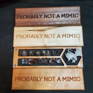 Mimic / dice box / dice vault/ mini box / hero vault / tabletop games / dungeons and dragons /made to order