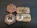 Dungeon and dragons,tabletop game themed bottle openers. black walnut. Made to order magnetic 