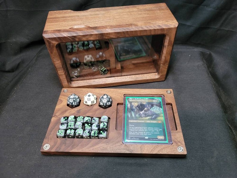 Glass Horizon Edh Commander Deck Box With Detachable Command Etsy