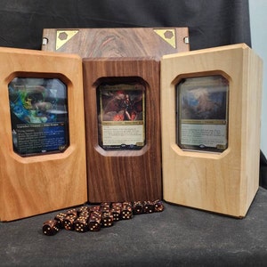 commander deck box. Made for decks up to 4 inches tall.