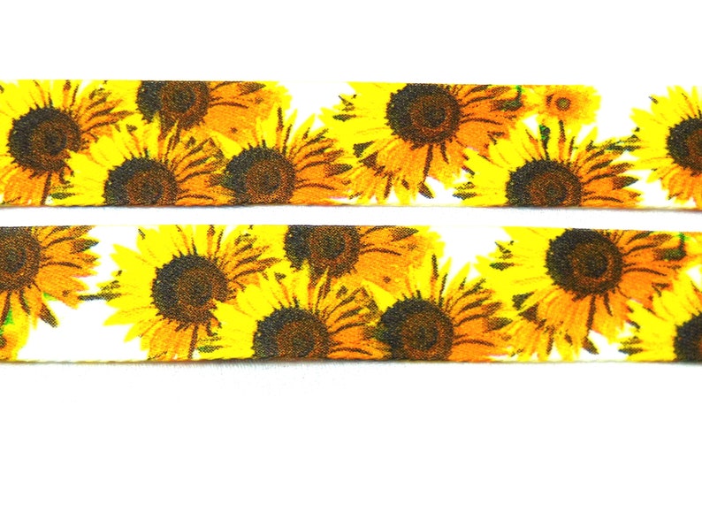 Sunflower printed neck strap lanyard 20mm image 4