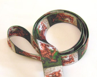 Welsh Dragon printed neck strap lanyard 20mm