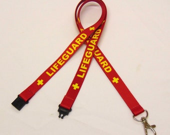 Lifeguard printed neck strap lanyard 15mm