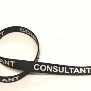 CONSULTANT-sleutelkoord bedrukte nek 15 mm