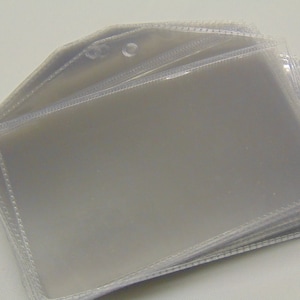Pochette pour carte d'identité en plastique transparent (paysage)
