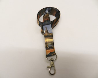 Vintage Travel neck strap lanyard