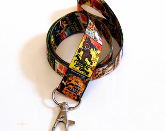 Classic 'B' movies neck strap lanyard