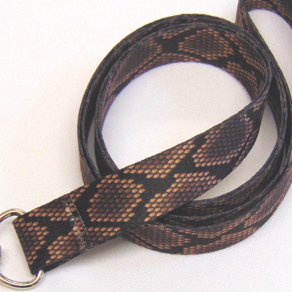 Snake skin printed neck strap lanyard 15mm