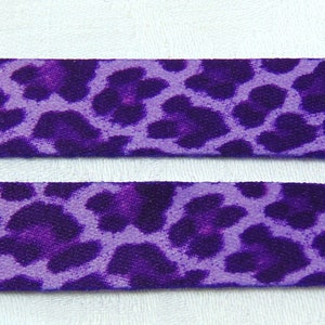 ID-Lanyard ID-Lanyard mit Leopardenmuster in Lila 15mm - Tierhautmotiv