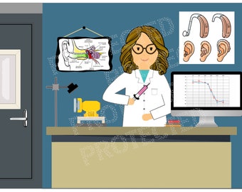 Audiologist Hearing Aid Dispenser Hearing Aid Specialist at Work AuD Gift | Graduation