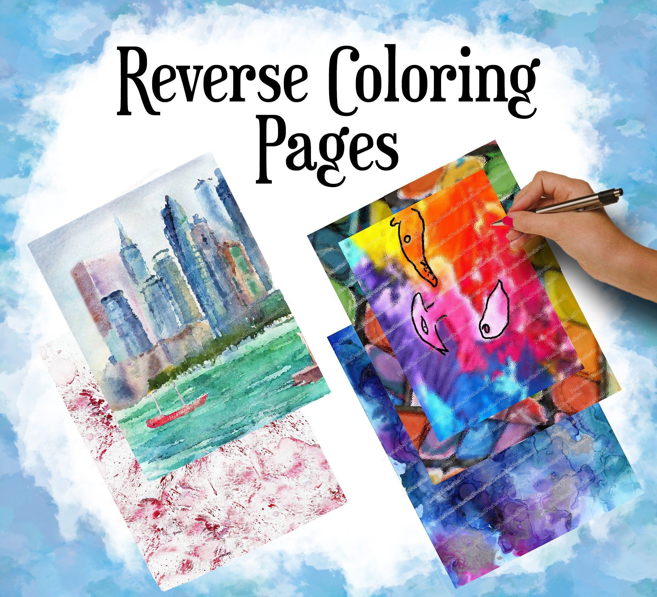 Reverse Coloring Book for Adults, Color in Reverse Style, Phygital Art,  Self Portrait Style Concept for Relaxation, Creativity, Journaling -  Science of Beauty - A Scientific Education Network by Dr. Teo Wan Lin
