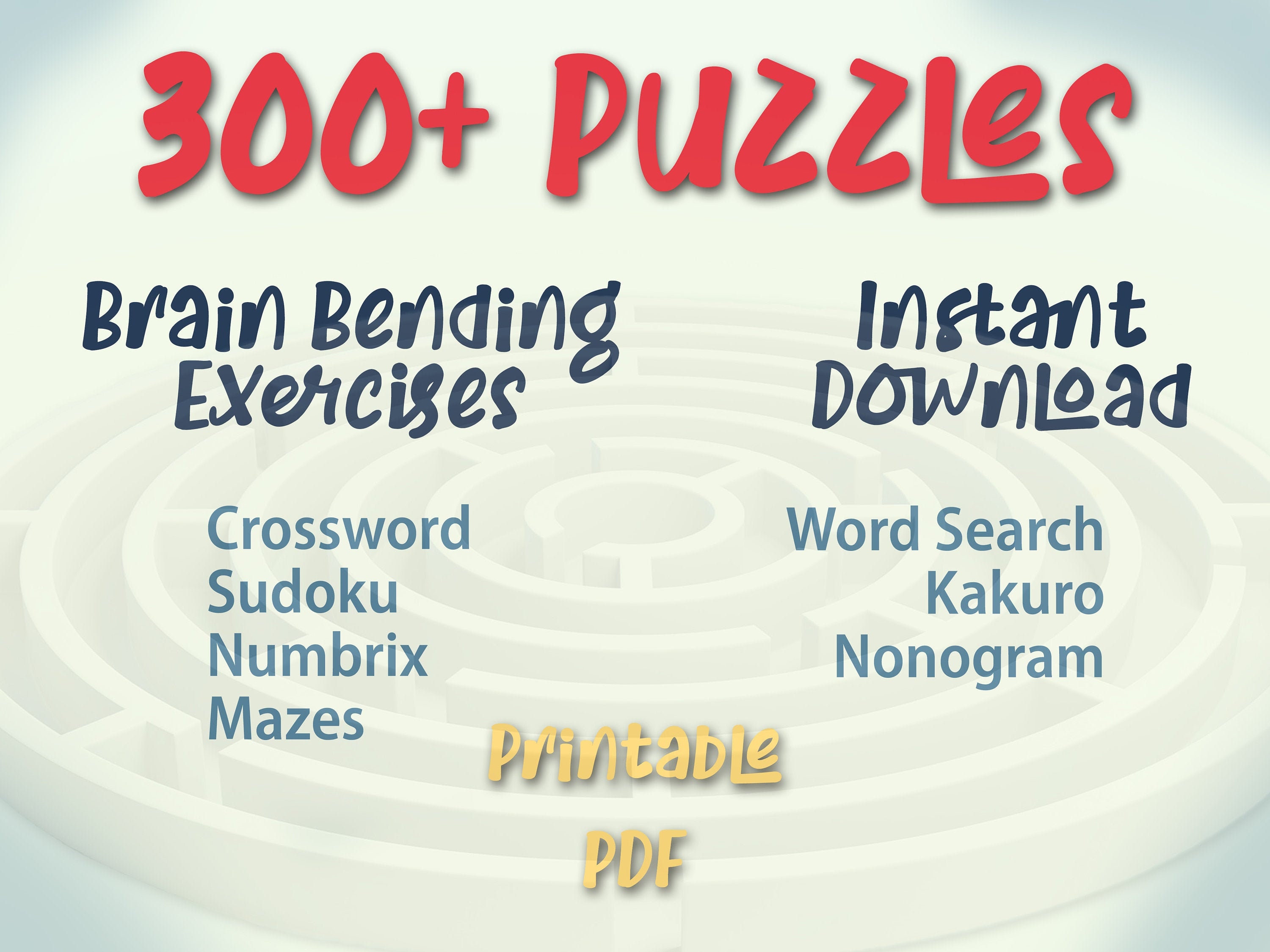puzzles for adults brain teaser adult activity book etsy