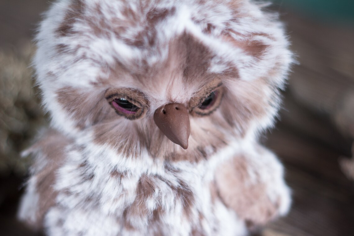 Night owl Teddy bear toy handmade Teddy bear handmade toy Etsy
