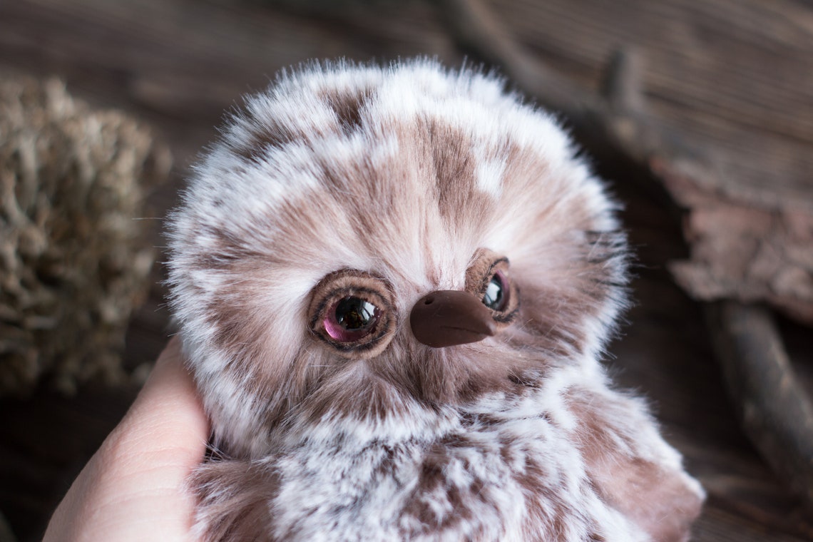 Night owl Teddy bear toy handmade Teddy bear handmade toy Etsy