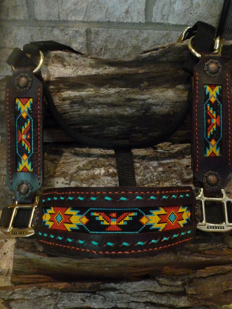 Horse Halters Equestrian Tack Beaded Horse Tack Custom Etsy