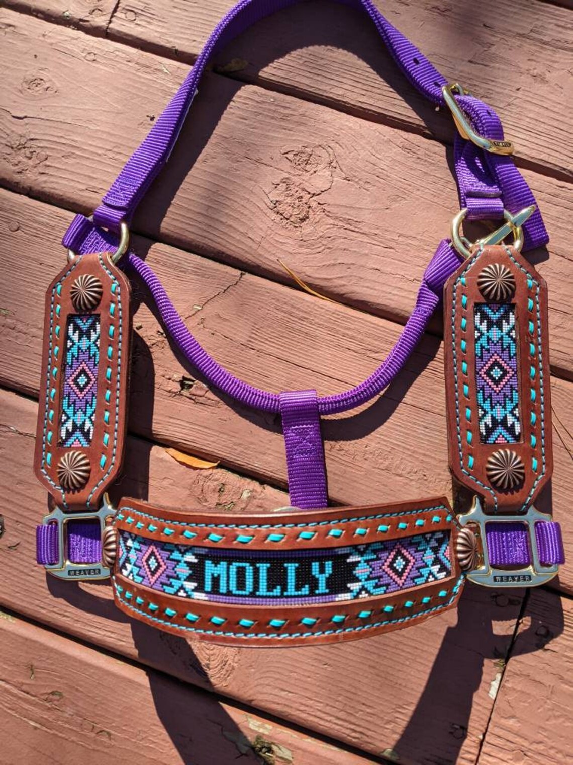 Custom Beaded Horse Halter Etsy