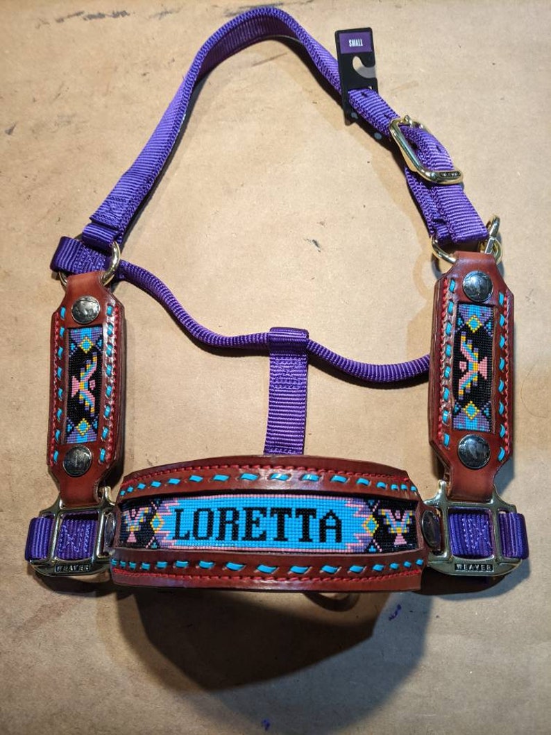 Horse Halters Equestrian Tack Beaded Horse Tack Custom Etsy