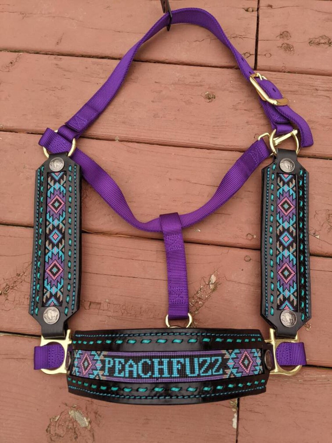 Custom Beaded Horse Halter Etsy