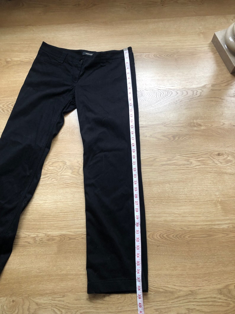 versace pants black vintage 90s