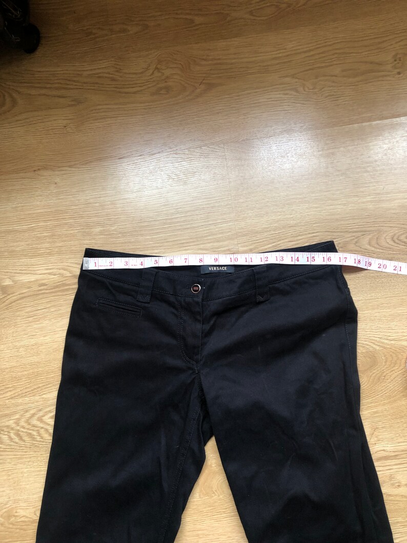 versace pants black vintage 90s