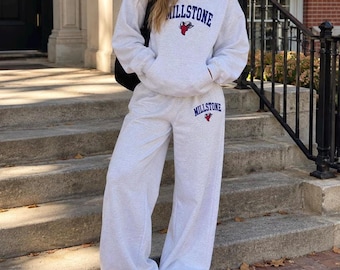 Custom College, Camp, Team Logo Apparel Varsity Oversized Hoodie and Sweatpants Set, Game Day, Tailgate, Dorm Wear, Lounge Wear, Gift
