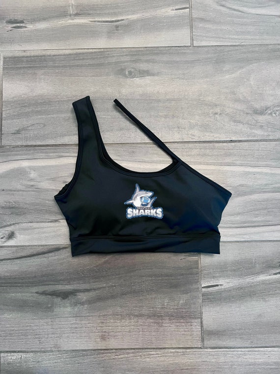 Custom College, Team, Company Apparel One Shoulder Strappy Sports Bra, Top,  Game Day, Tailgate, Bed Party Gift, Commitment’s, party, darty