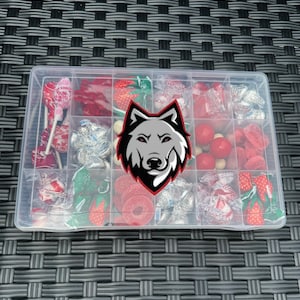Custom College, Camp, Party Favor, Candy Gram Box, Care Package, Team Spirit Gift, Name, Candy Organizer, Grad Gift, Finals Treat, Birthday