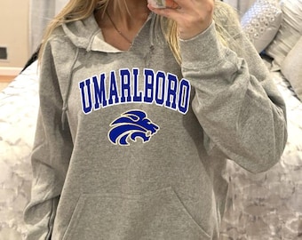 Custom College, Team Apparel V Cut Neckline Custom Text and Logo Varsity Hoodie, Game Day, Tailgating, Dorm Gift, bed party, commitment