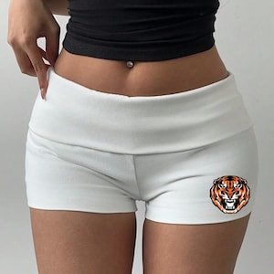Custom College, Team, Camp, Company Apparel Foldover Mini Shorts, Dorm Wear, Bed Party Gift, Commitment, Game Day, Tailgate, Dorm