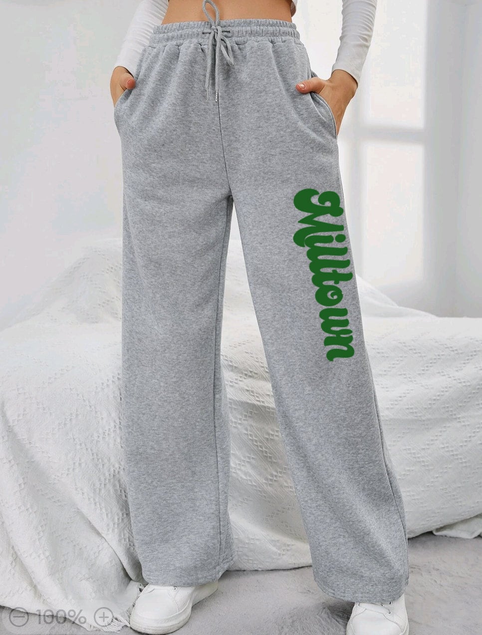 Grey sweatpants straight leg 