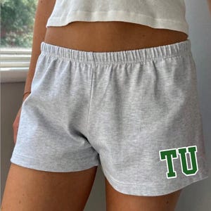 Custom College, Team, Camp, Company Apparel Tiny Lounge Shorts, Dorm Wear, Bed Party Gift, Commitment, Game Day, Tailgate, Dorm